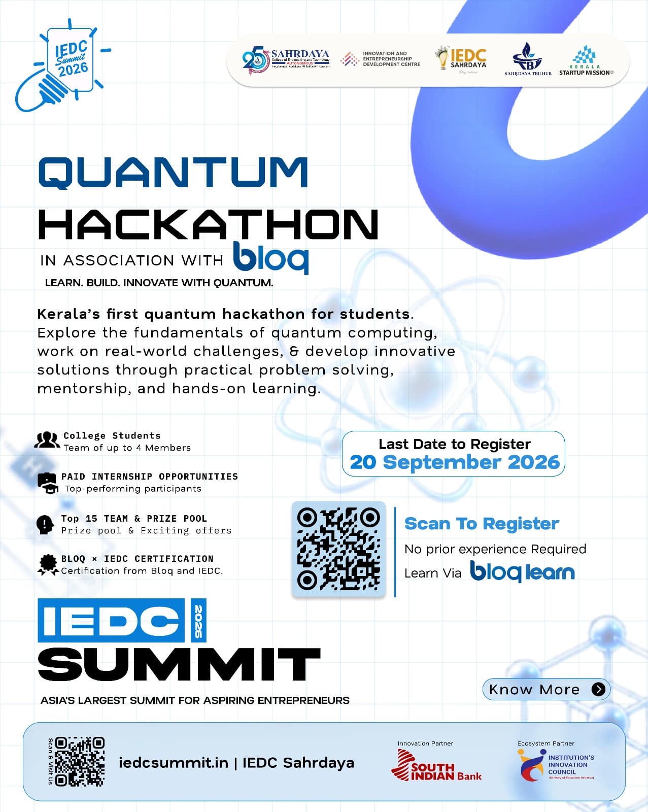 Quantum Hackathon poster